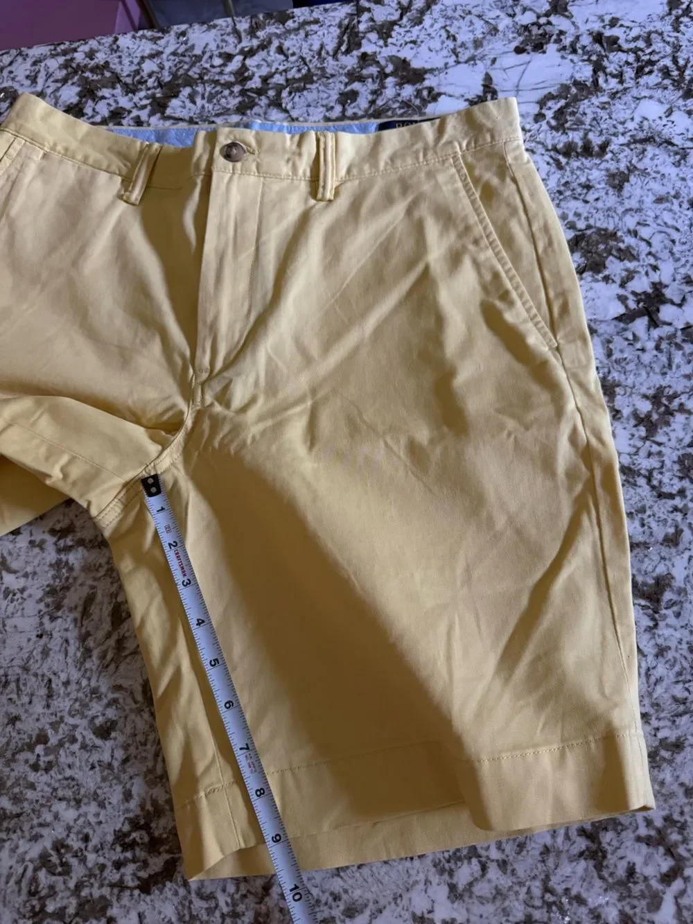 Polo Ralph Lauren Classic Fit 9” Chino Shorts Yellow 32 NWOT